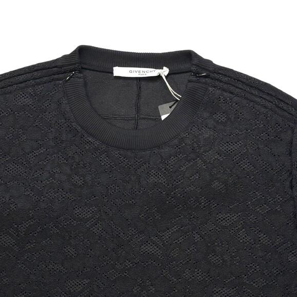 NWT Givenchy Sweater - Black Paisley Textured Print - Size 10 - Thick & Cozy - Picture 3 of 13